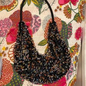 Multicolored sequins purse. Worn once. Shoulder